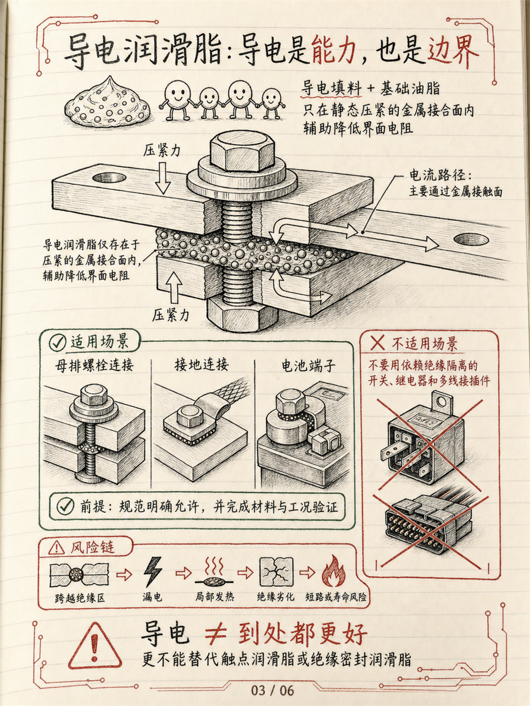 静态金属接合面导电润滑脂的应用边界